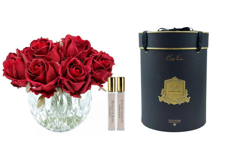 Cote Noire Luxury Round 10 Rose Bud Bouquet